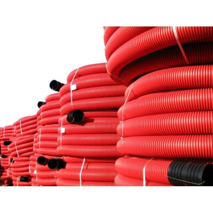 Гибка трубы пнд. Труба гофрированная corrugatedpipe 28mm 50m (Red) Valfex. Двустенная гофрированная труба для прокладки кабеля в земле. Труба ПНД гофрированная 110 мм гладкая внутри. Гофра для прокладки кабеля в земле.