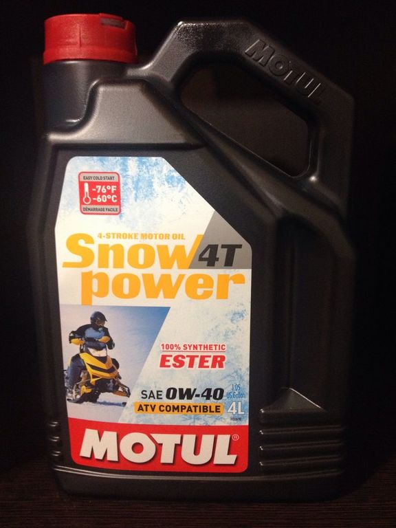 Масло для снегохода MOTUL Snowpower 4T Technosintese, канистра 4 л.
