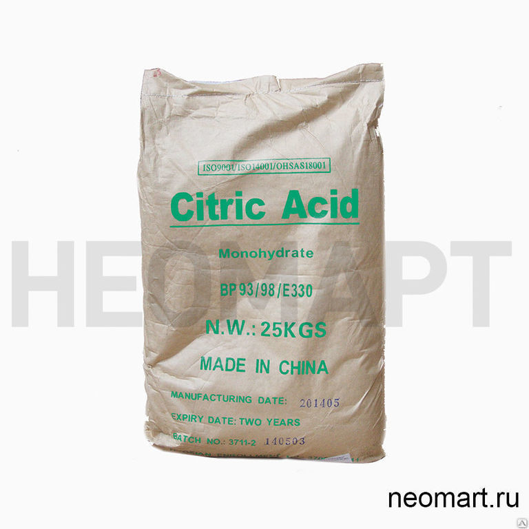 Лимонная кислота (citric acid) (антиокислитель Е330)