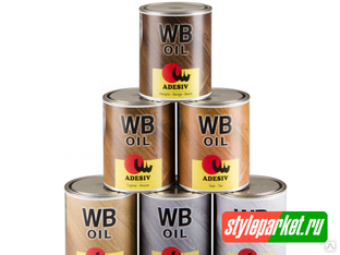 Масло для паркета Adesiv WB OIL цветное тонированное Paviolo 25 1л 
