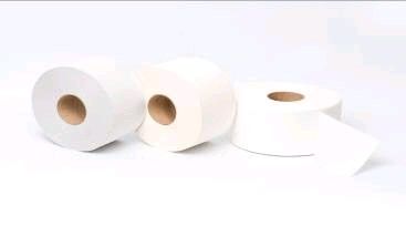 Бумага туалетная с тиснением 1-ая слойная, H=9,5 см,d =21,5 см, 480 м