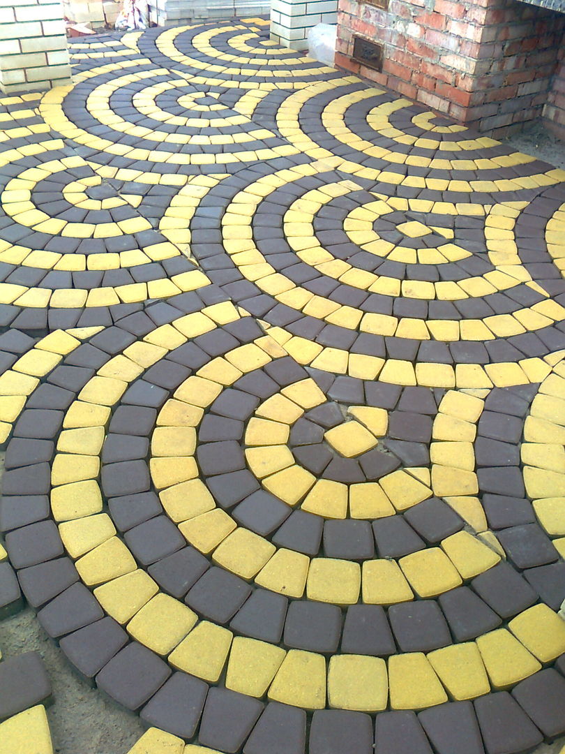 Тротуарная плитка круги