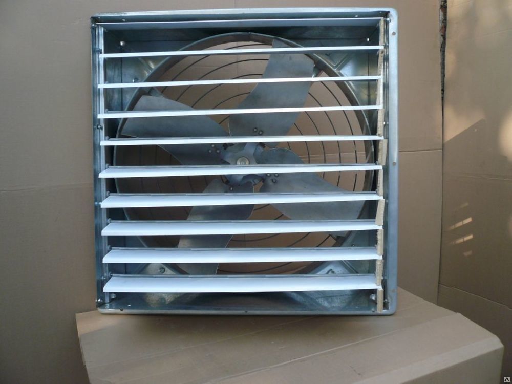 Вентилятор осевой вытяжной оконный ВО-5,6 промышленный