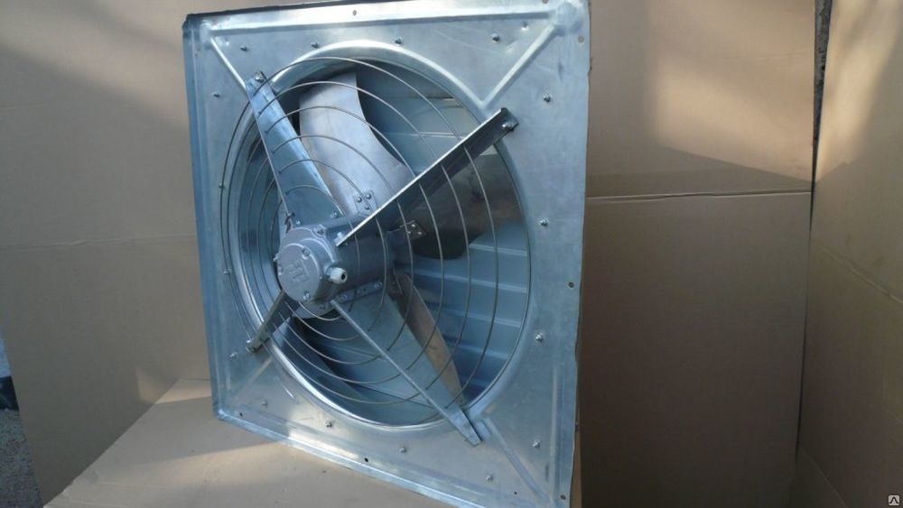 Вентилятор осевой вытяжной оконный ВО-7,1 промышленный
