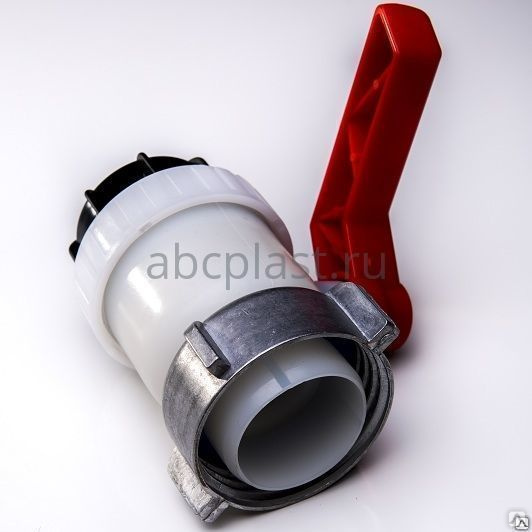 Шаровый кран DN50 типа А с накидной гайкой из дюралюминия с упорной ...