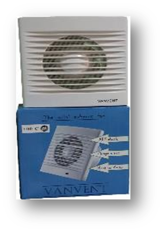 Вентилятор бытовой бесшумный VANVENT 100 С