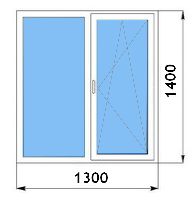Окно пластиковое стандартные цена. Окно ПВХ 1500х1500 двухкамерное. Окно 1300х1400 двухстворчатое.