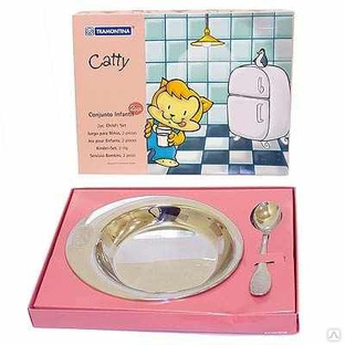 Набор детских столовых предметов CATTY МЕТ 876-039 