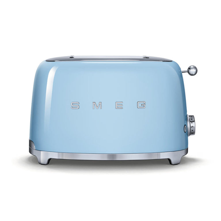Тостер на 2 ломтика, пастельный голубой SMEG TSF01PBEU