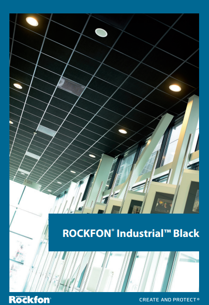 Плита потолочная Rockfon Industrial (Индастриал) Black