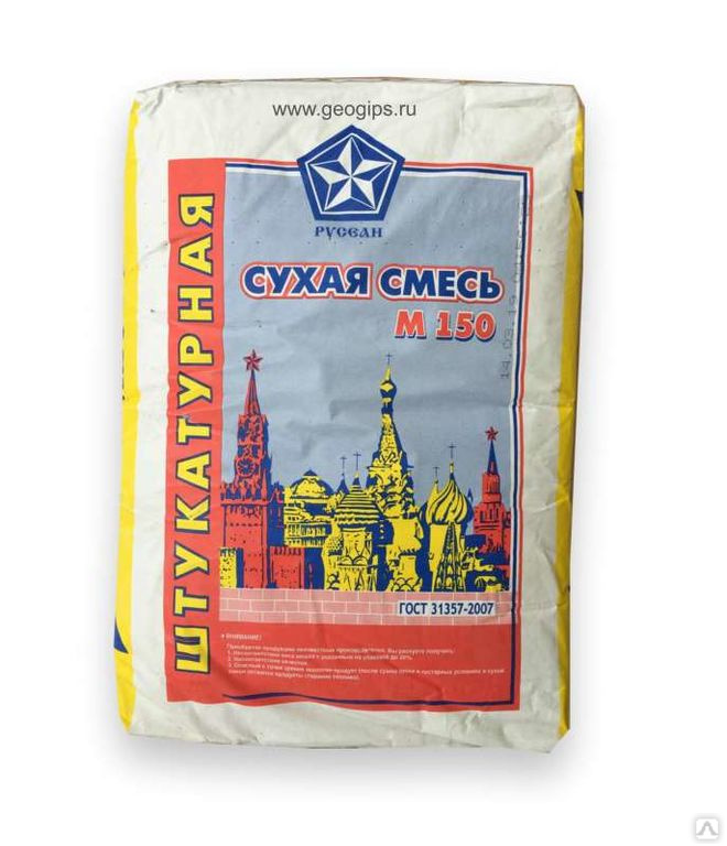 Штукатурная смесь М150 в мешках 40 кг купить за 295 руб./мешок в Москве ...