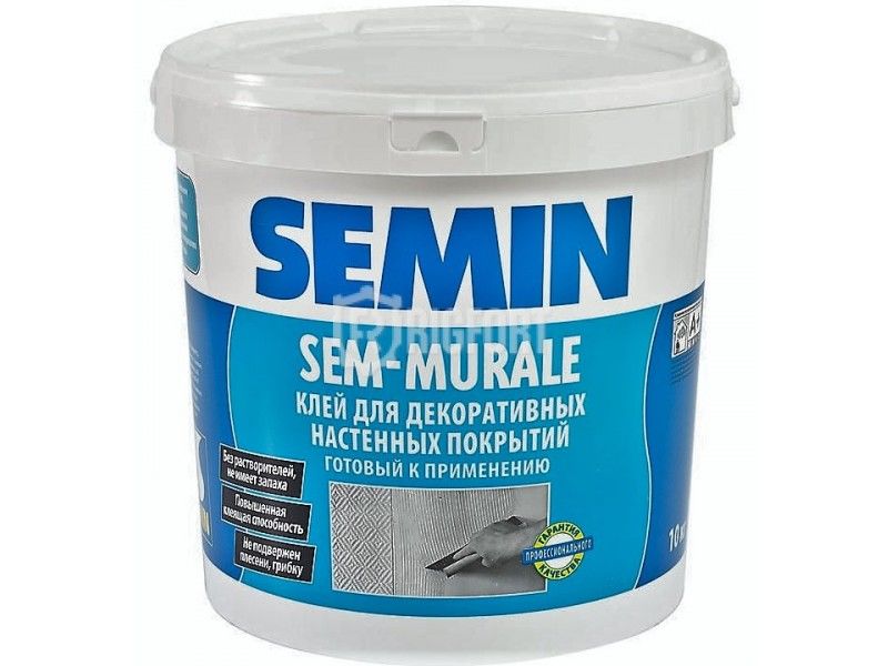 SEM-MURALE готовый клей для декоративных покрытий, тканей, текстиля 10кг