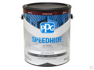 Ультраматовая краска PPG Speedhide для стен и потолков, 100% акрил-латекс 3 