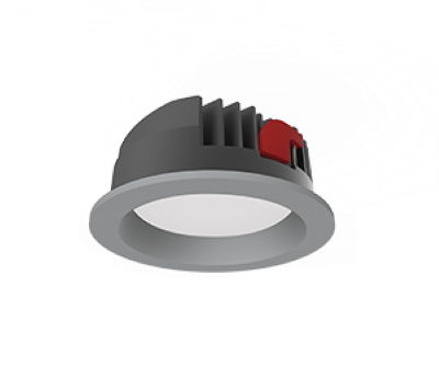 Светильник ВАРТОН DL-PRO круглый встраиваемый 35Вт 3000K IP65 Ø183 серый светодиодный Downlight для офисных помещений