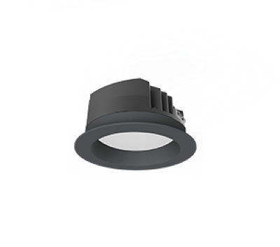 Светильник ВАРТОН DL-PRO круглый встраиваемый 20Вт 4000K IP65 Ø144 черный светодиодный Downlight для офисных помещений