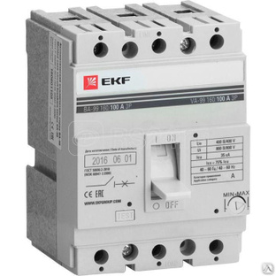 Выключатель автоматический 3п 160/50А 35кА ВА-99 PROxima EKF mccb99-160-50 