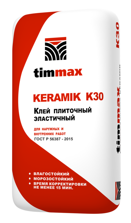 Клей плиточный эластичный Timmax Keramik K30