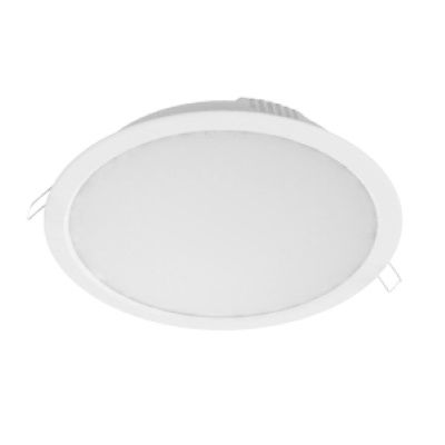 Встраиваемый светодиодный светильник ВАРТОН DL-Basic 216х58 мм 30Вт 4000К белый офисный круглый Downlight для потолков