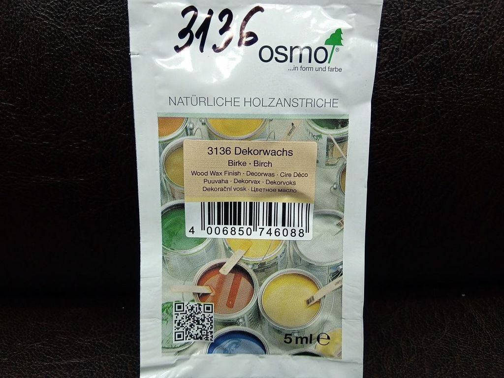 OSMO 3136 Береза, Цветное масло прозрачное (0,005л)