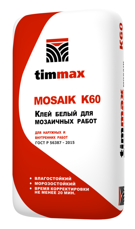 Клей белый для мозаичных работ Timmax Mosaik K60