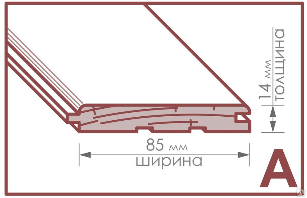 Профиль вагонки штиль чертеж