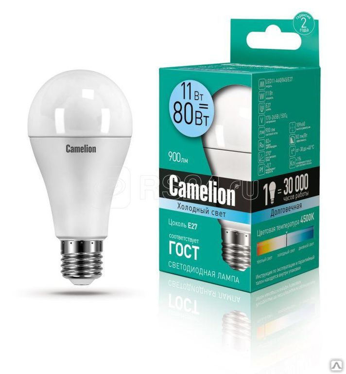 Лампа светодиодная LED11-A60/845/E27 11Вт грушевидная 4500К бел. E27 880лм