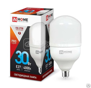 Лампа светодиодная LED-HP-PRO 30Вт 230В 4000К E27 2700лм IN HOME 