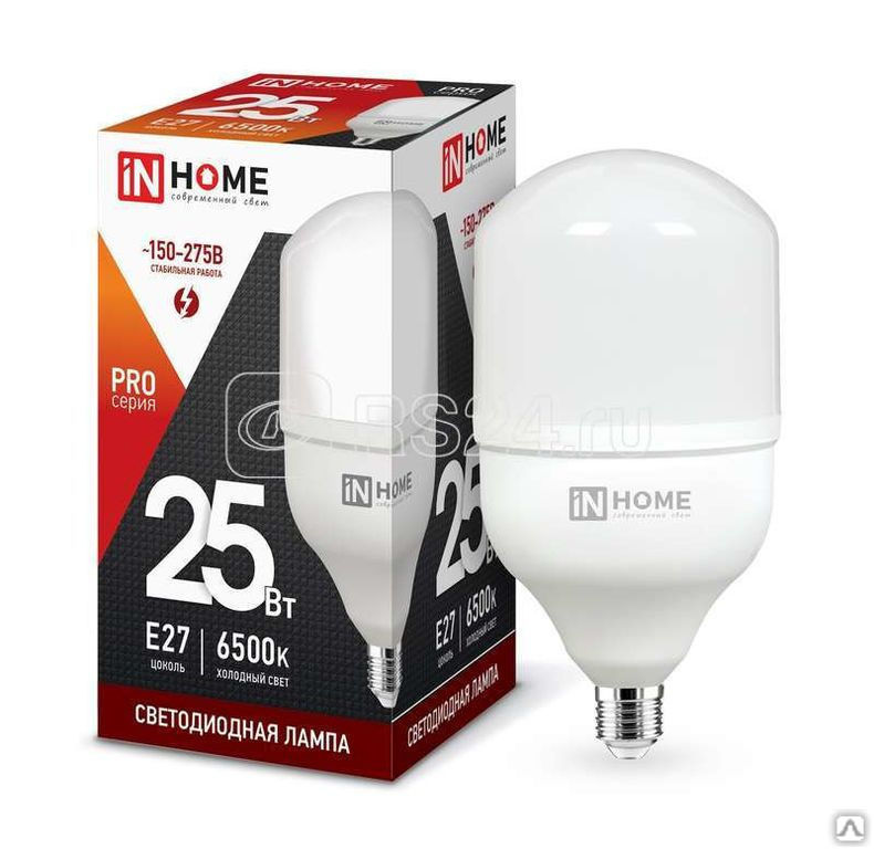 Лампа светодиодная LED-HP-PRO 25Вт 230В 6500К E27 2250лм IN HOME