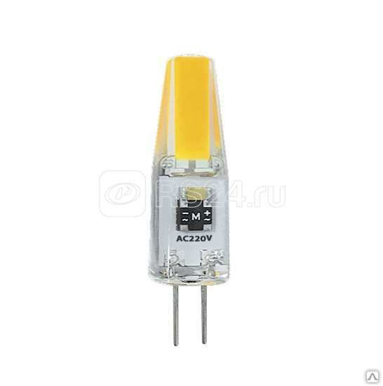 Лампа светодиодная PLED-G4 COB 3Вт капсульная 5500К холод. бел. G4 240лм