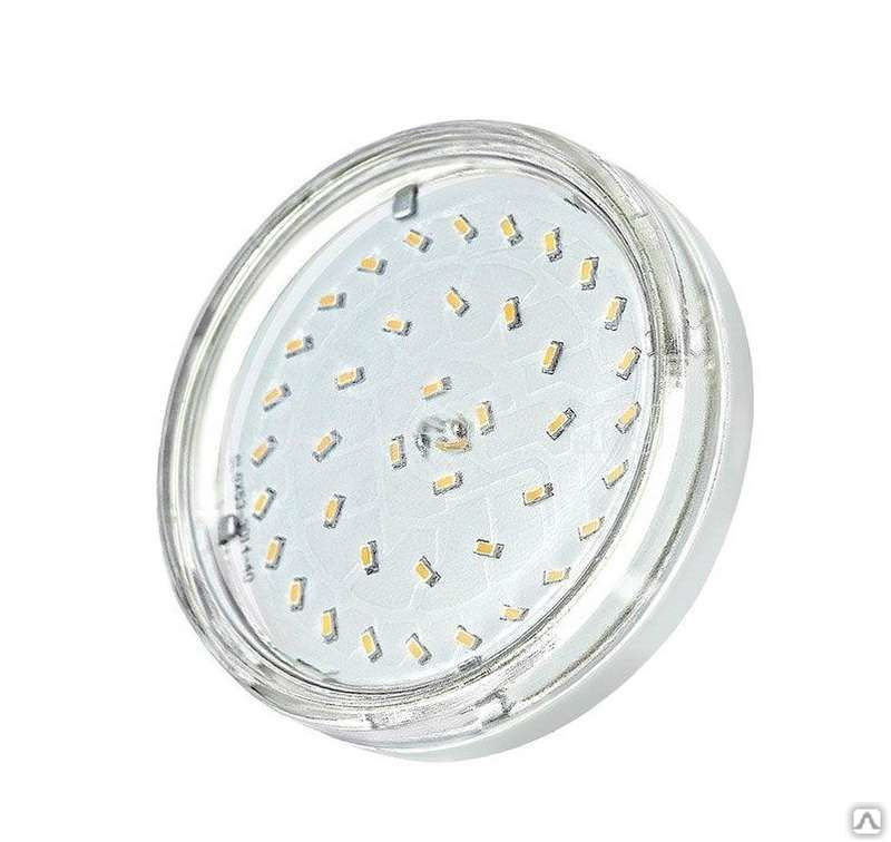 Лампа светодиодная PLED-ECO-GX53 6Вт таблетка 3000К CLEAR тепл. бел. GX53
