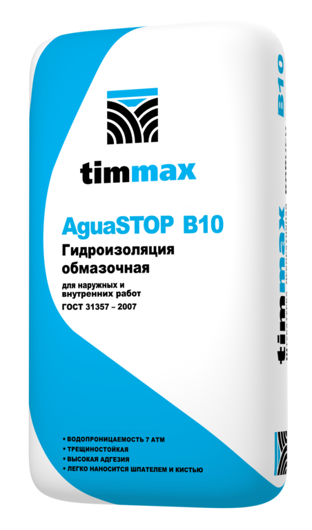 Гидроизоляция обмазочная Timmax AquaSTOP B10