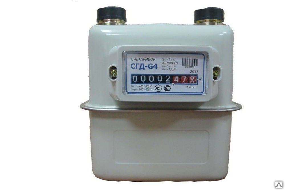 Счетчик газа СГД G-4 ТК левый с термокоррекцией