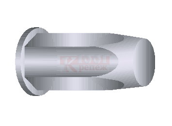 GZ-SCBZ Заклепка-гайка закрытая шестигранная с цилиндрическим бортиком оцинкованная, M6x1.5x21.5 мм (0.5-1.5 мм) 1001 КР