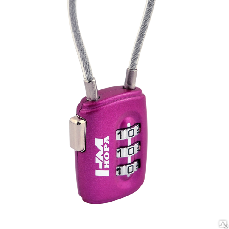 Замок навесной кодовый НОРА-М 506 (фиолетовый)
