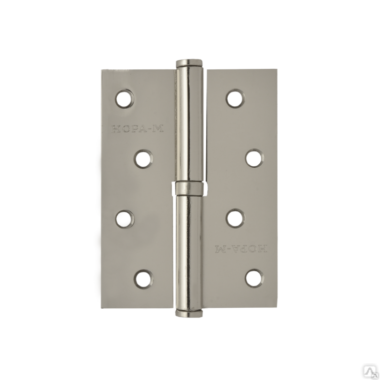 Петля дверная НОРА-М 750-4" (хром) правая