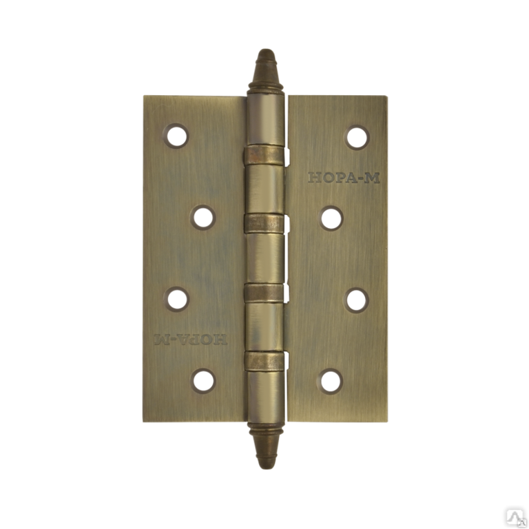 Петля дверная НОРА-М универсальная, сталь 4"-4ВВ (матовая бронза)