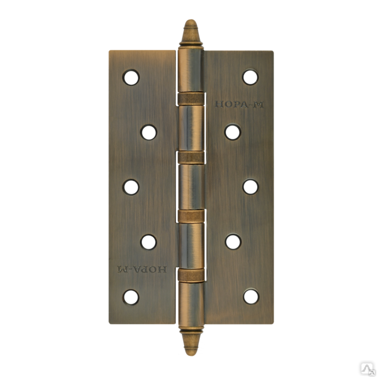 Петля дверная НОРА-М универсальная, сталь 5"-4ВВ (матовая бронза)