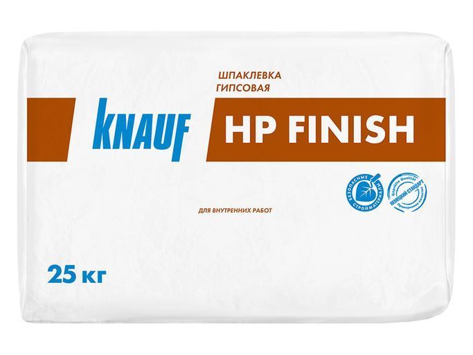 Шпаклевка HP-Finish гипсовая Кнауф, 25кг