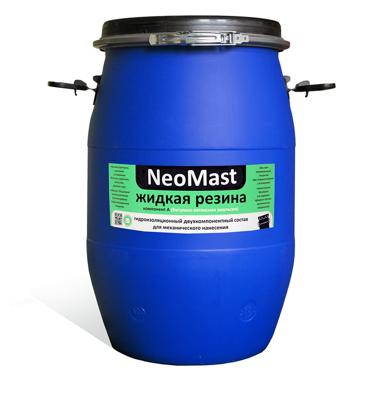 Жидкая резина NeoMast. Двухкомпонентная. Компонент А, бочка 60 кг.