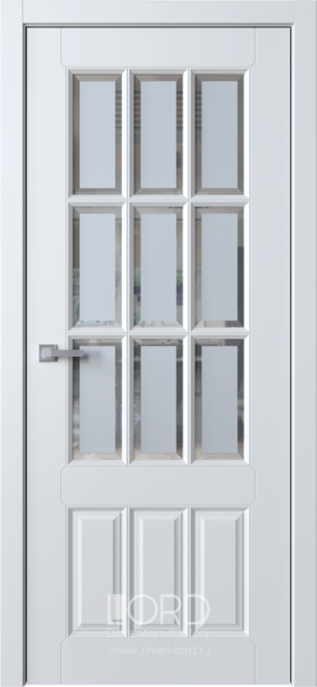Дверь межкомнатная с покрытием Bella 10 со вставками из стекла бронза