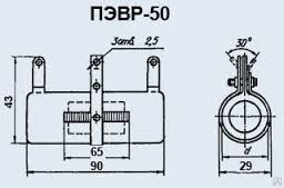 Резистор проволочный регулируемый ПЭВР(С5-36В) 50 680 Ом