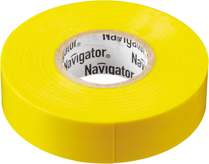 Изолента ПВХ 19 мм (рул.20м) желт. NIT-A19-20/Y Navigator 71112