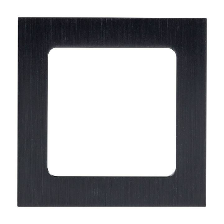 Рамка 1-местная Стокгольм металл. цвет черный PROxima EKF EZM-G-302-10