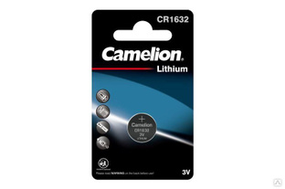 Элемент питания литиевый CR CR1632 BL-1 (блист.1шт) Camelion 5227 