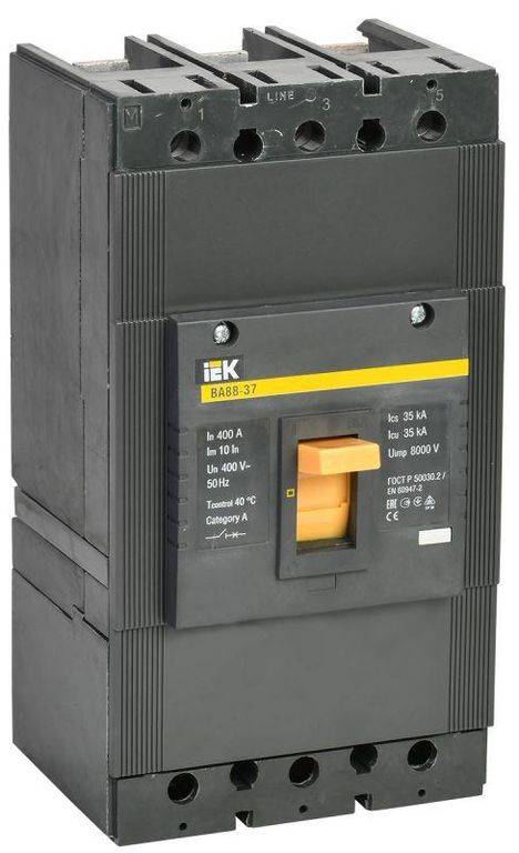Выключатель автоматический 3п 400 А 35кА ВА 88-37 IEK SVA40-3-0400