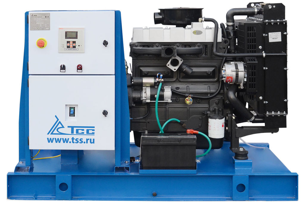 Дизельный генератор ТСС ЭД-24-Т400 с АВР в погодозащитном кожухе на прицепе 26,4 кВт, 13 л #4