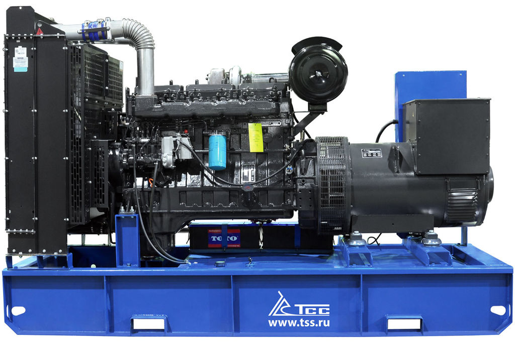 Дизельный генератор ТСС ЭД-250-Т400 с АВР в погодозащитном кожухе на прицепе 4