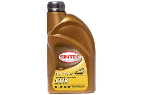 Масло моторное SINTEC Люкс SAE 10W-40 API SL/CF канистра 1л/Motor oil 1l can