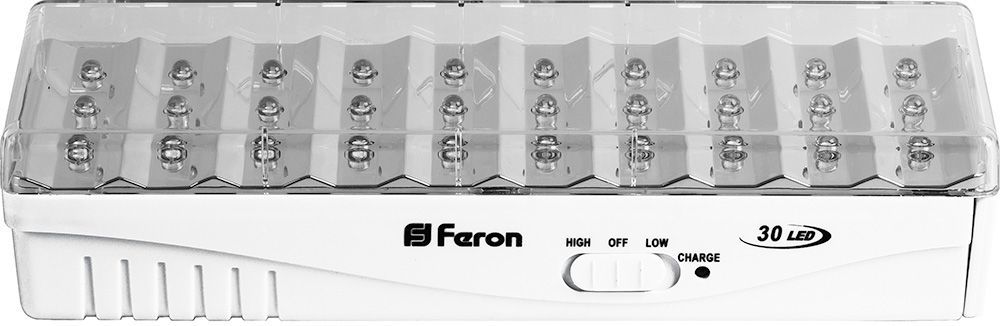 Светильник аварийный LEDх30 6ч непостоянный IP20 EL15 DC Feron