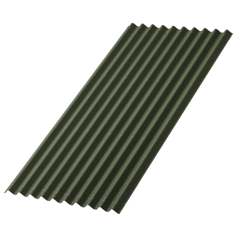 Волнистый лист Ондулин Зеленый 1950x960 мм